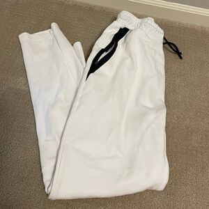 White mens joggers